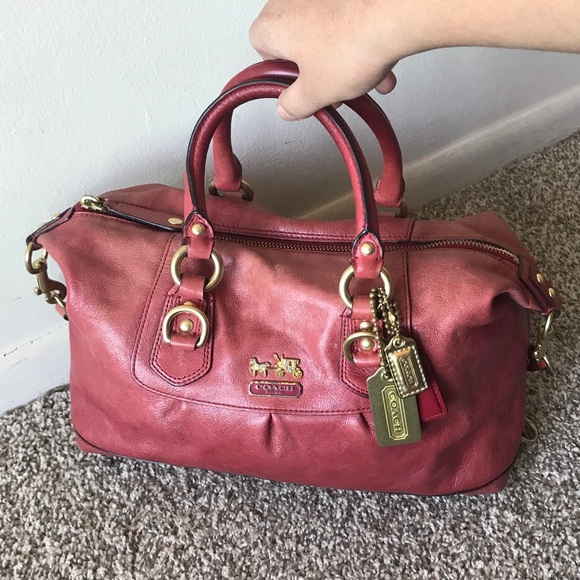 Coach Handbags - Coach Madison Sabrina Leather Satchel Bag